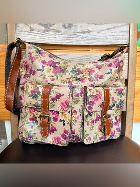 Nash floral Antique Rose print crossbody bag